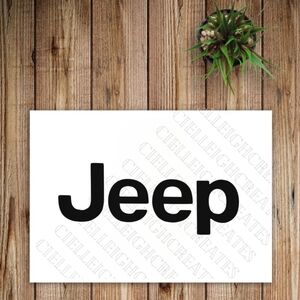 *2 for $20* Jeep Logo vinyl decal Sticker Handcrafted